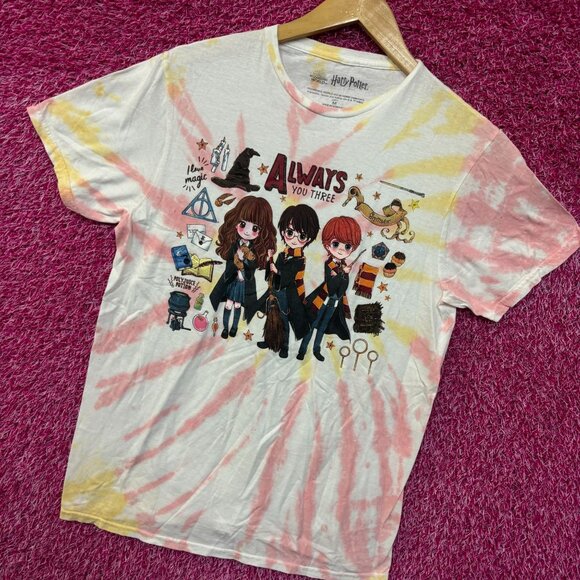 Harry Potter Chibi Hermoine, Ron, Harry tiedye T-shirt size medium - Picture 3 of 4